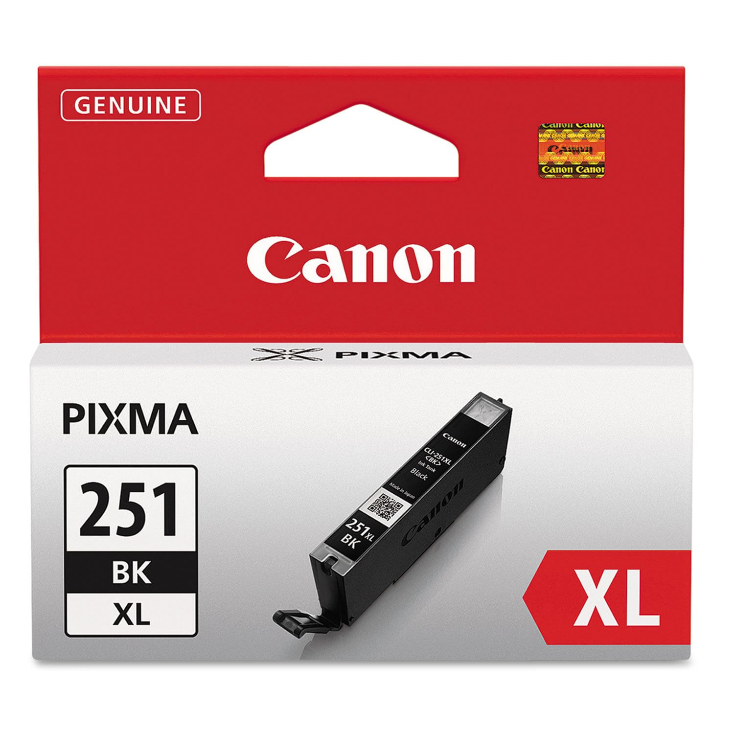 Tanque De Tinta Canon Cli-251xl Preto Genuíno Para Impressoras Mg6320