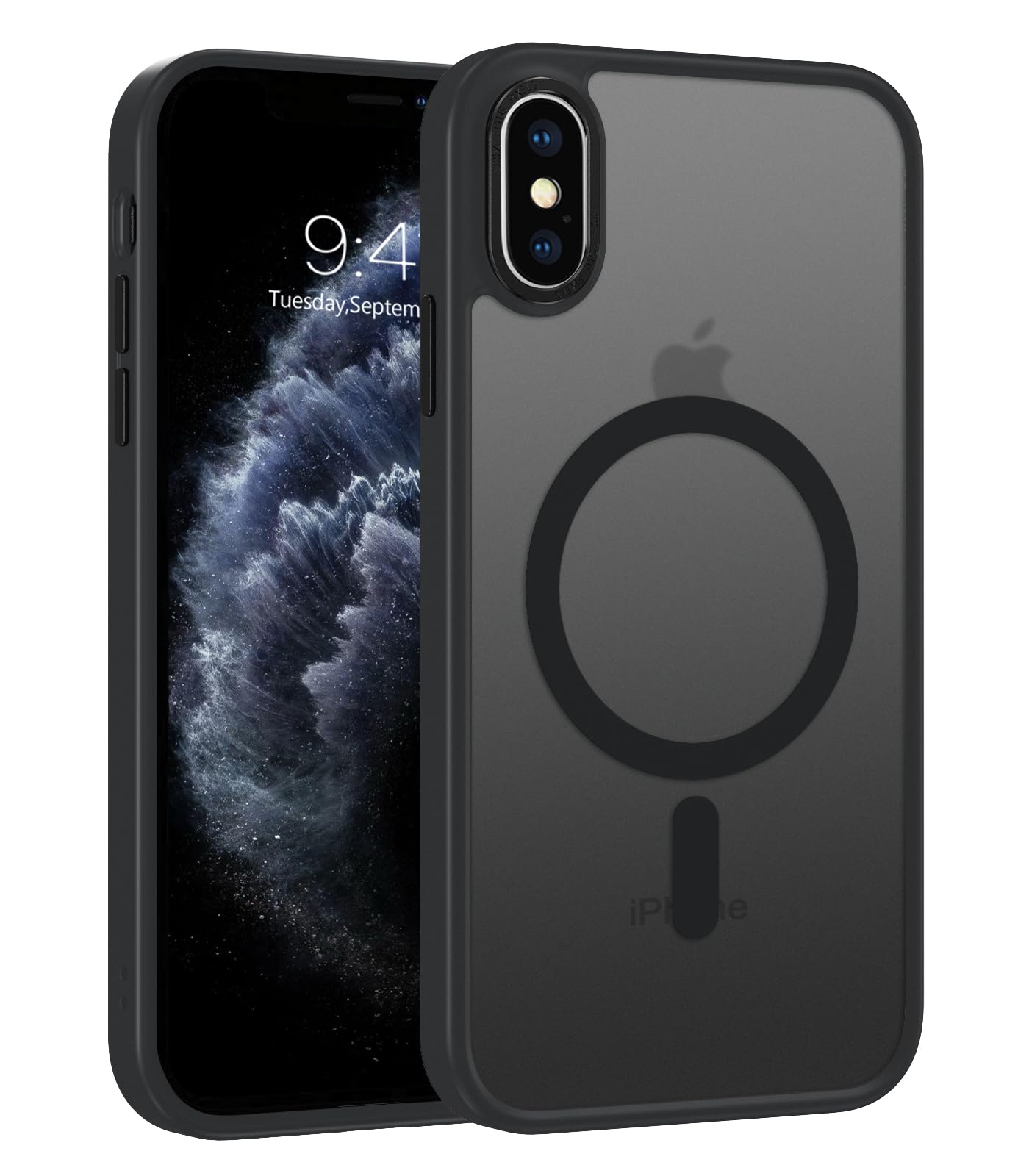 Capa De Telefone Telaso Para Iphone X/xs Com Magsafe Wireless Black