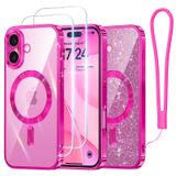Capa De Telefone Meifigno Candy Series Para Iphone 16 Plus 6,7" Rosa