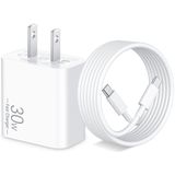 Carregador Widaquo Pixel 9/8/7/6 Pro 30 W Usb C + Cabo De 6 Pés