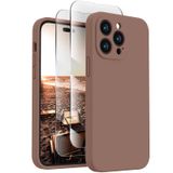 Capa De Telefone Firenova Silicone Para Iphone 14 Pro Com 2 Protetores