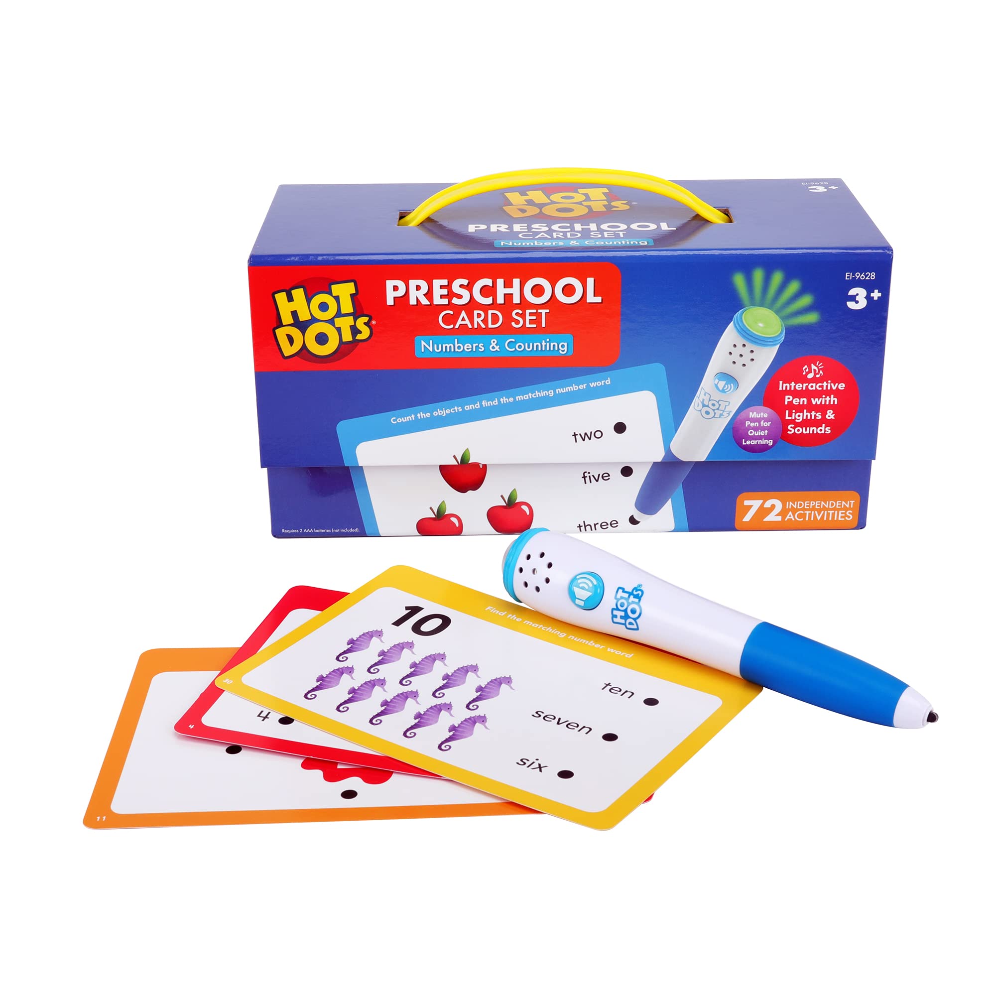 Conjunto Educacional Educational Insights Hot Dots Numbers 3+