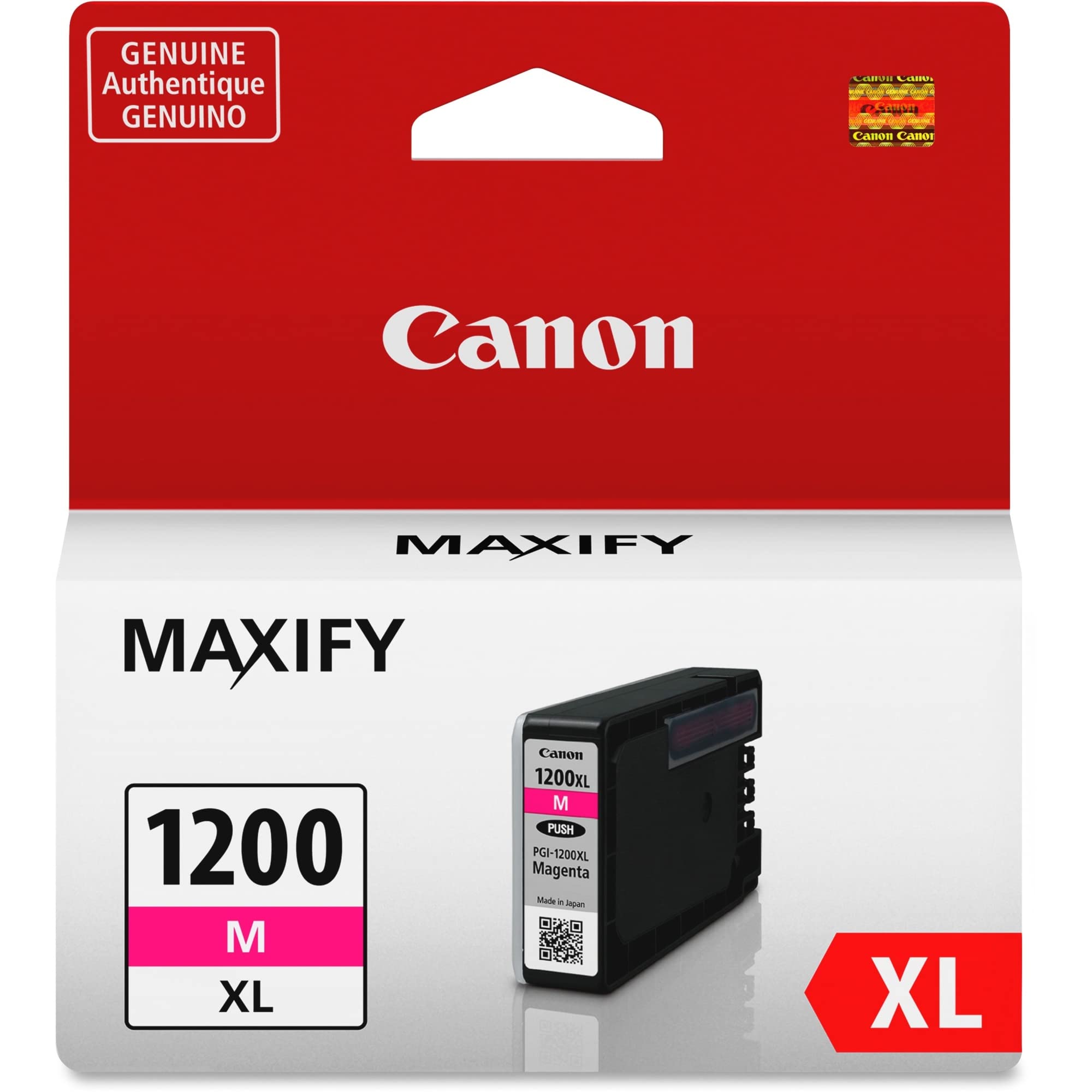 Tanque De Tinta Canon Pgi-1200xl Magenta Genuíno Para Impressoras