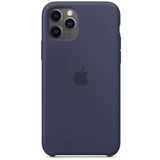 Capa (caixa Aberta) Apple Iphone 11 Pro De Silicone Azul Meia-noite