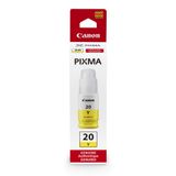 Frasco De Tinta Canon Gi-20 Amarelo Genuíno 7700 Páginas Megatank