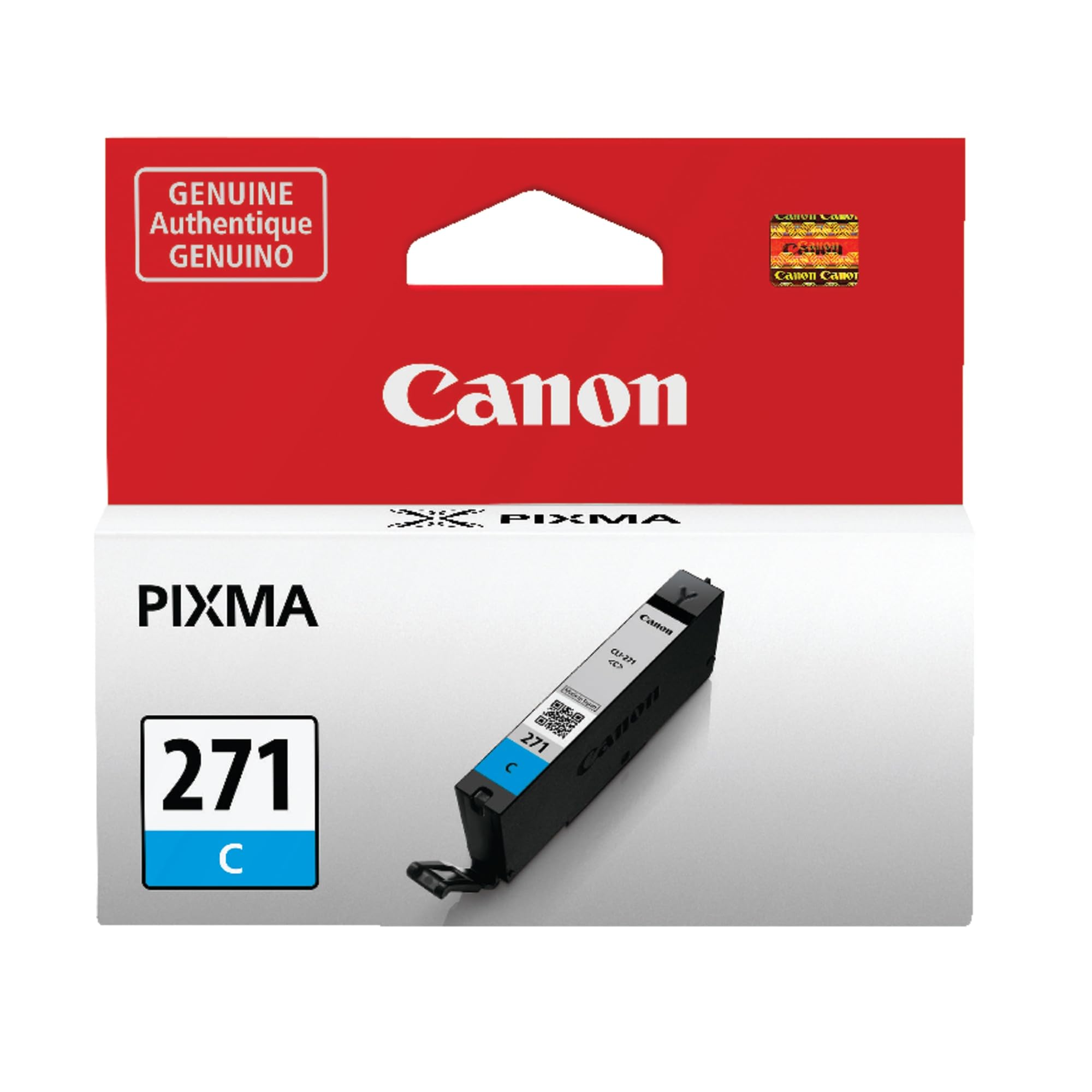 Tanque De Tinta Canon Cli-271 Ciano Genuíno Para Impressoras Mg6820