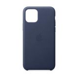 Capa Apple Iphone 11 Pro Em Couro Azul Meia-noite