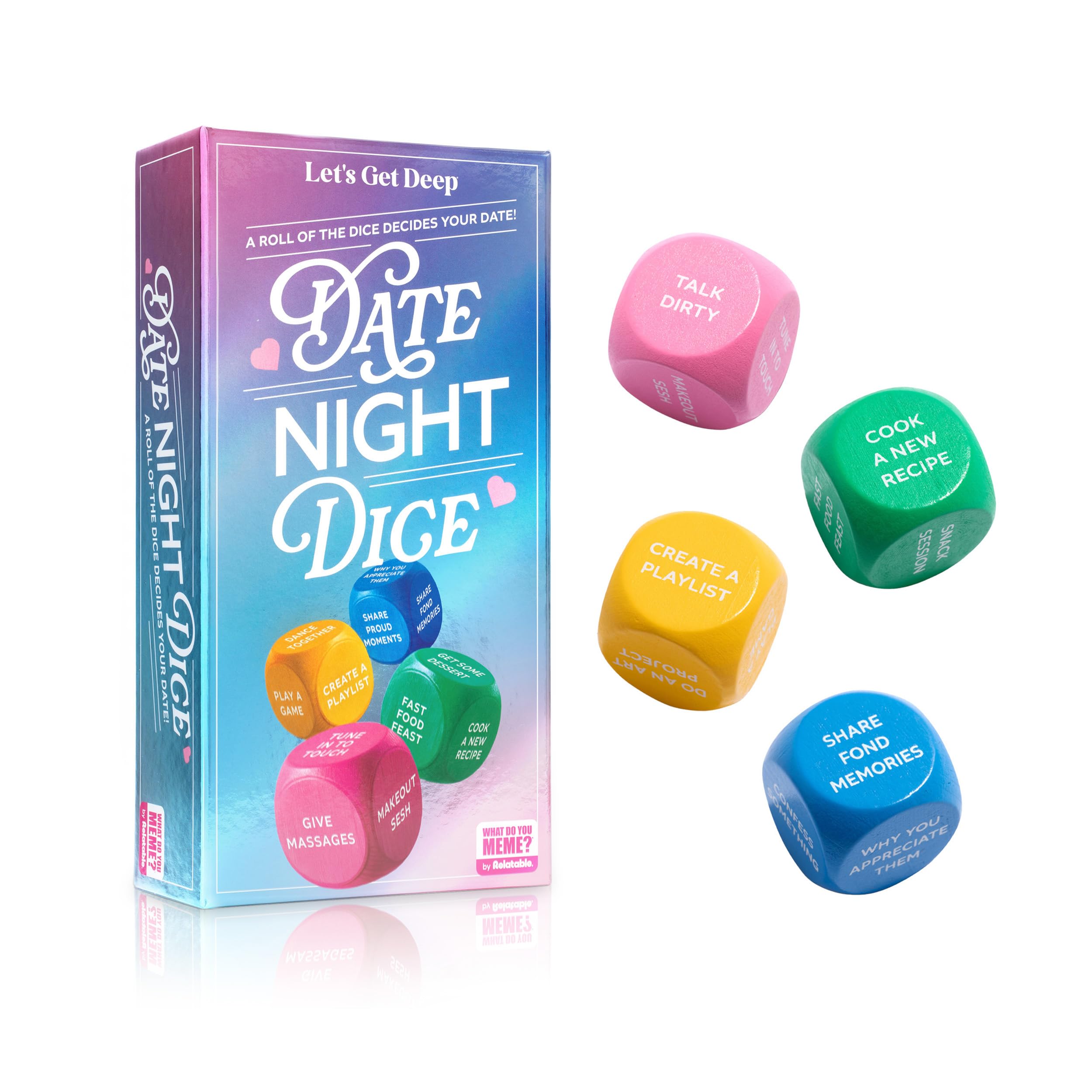 Date Night Dice Let's Get Deep® Da Relatable Para Casais