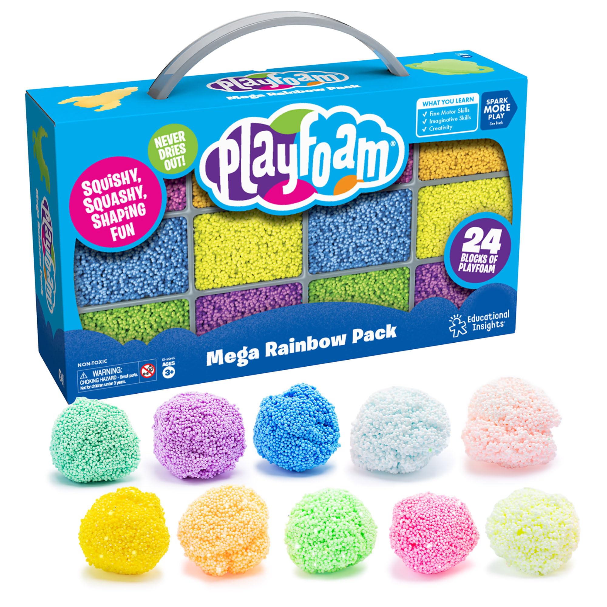 Brinquedo Sensorial Educational Insights Playfoam Mega Pack De 10 Cores