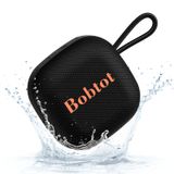 Alto-falante Bluetooth Bobtot Portátil Impermeável Preto
