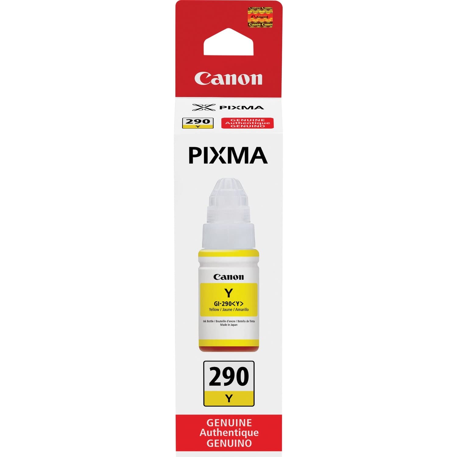 Tanque De Tinta Canon Gi-290 Amarelo Para Megatank G4200, G3200, G2200