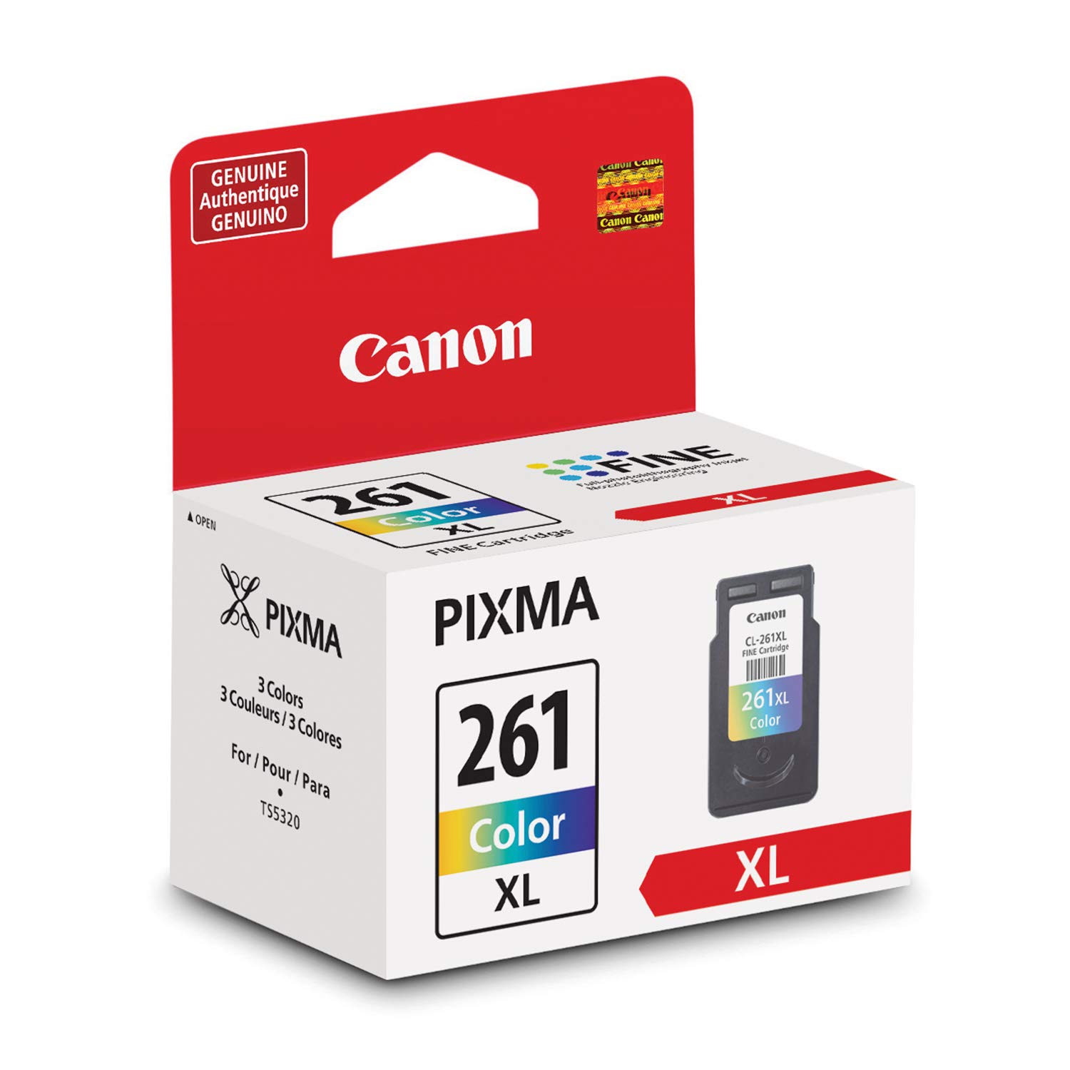 Tinta De Impressora Canon Cl-261xl Amr Extra Large (pacote Com 2)