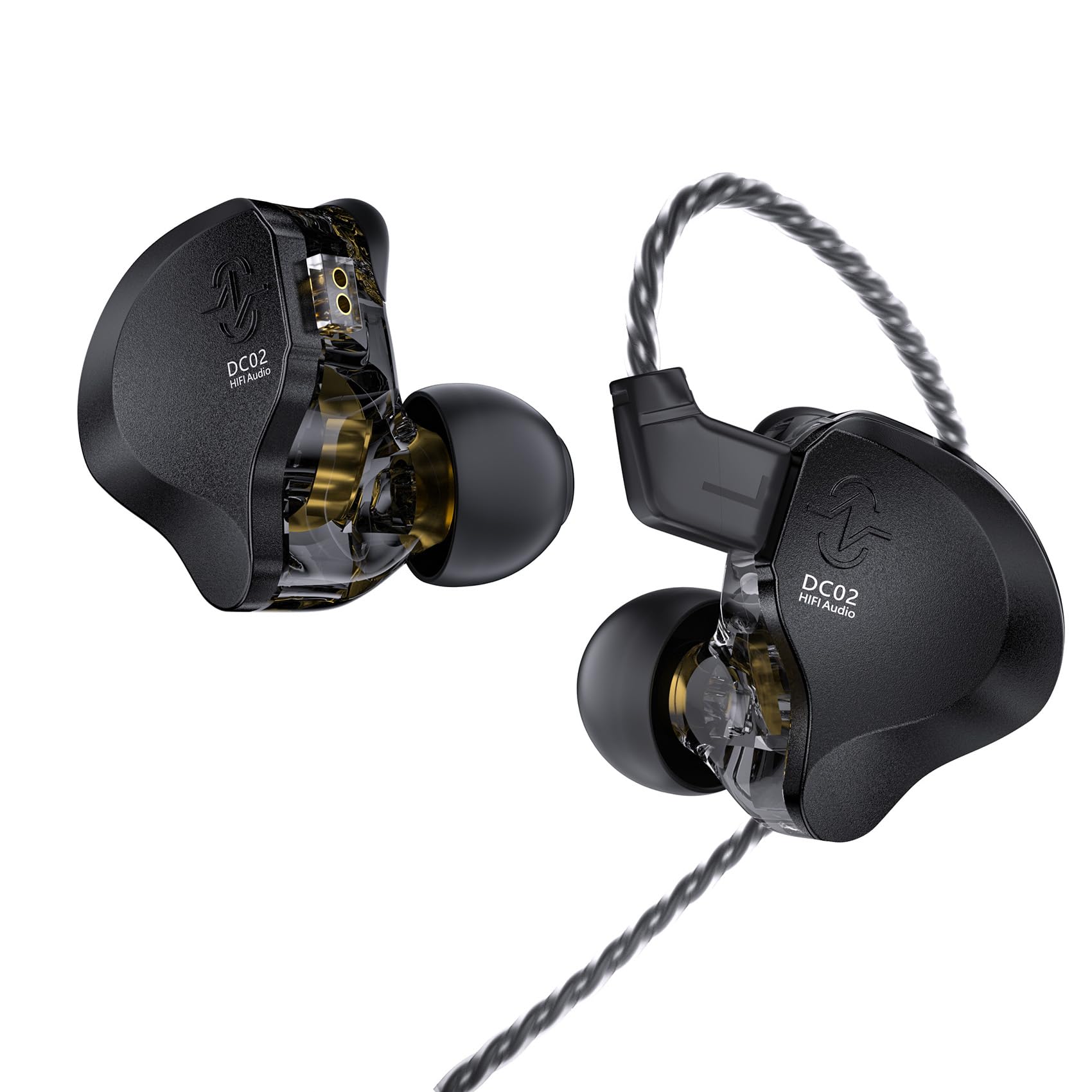 Fones De Ouvido Com Monitor Intra-auricular Ccz Dc02 Solo Com Duplo Magnético