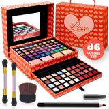 Kit De Maquiagem Toysical De 2 Camadas Para Adolescentes De 10 A 12 Anos Com 86 Cores