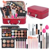 Kit De Maquiagem Pomcral Para Mulheres E Meninas Com Bolsa Organizadora De Maquiagem