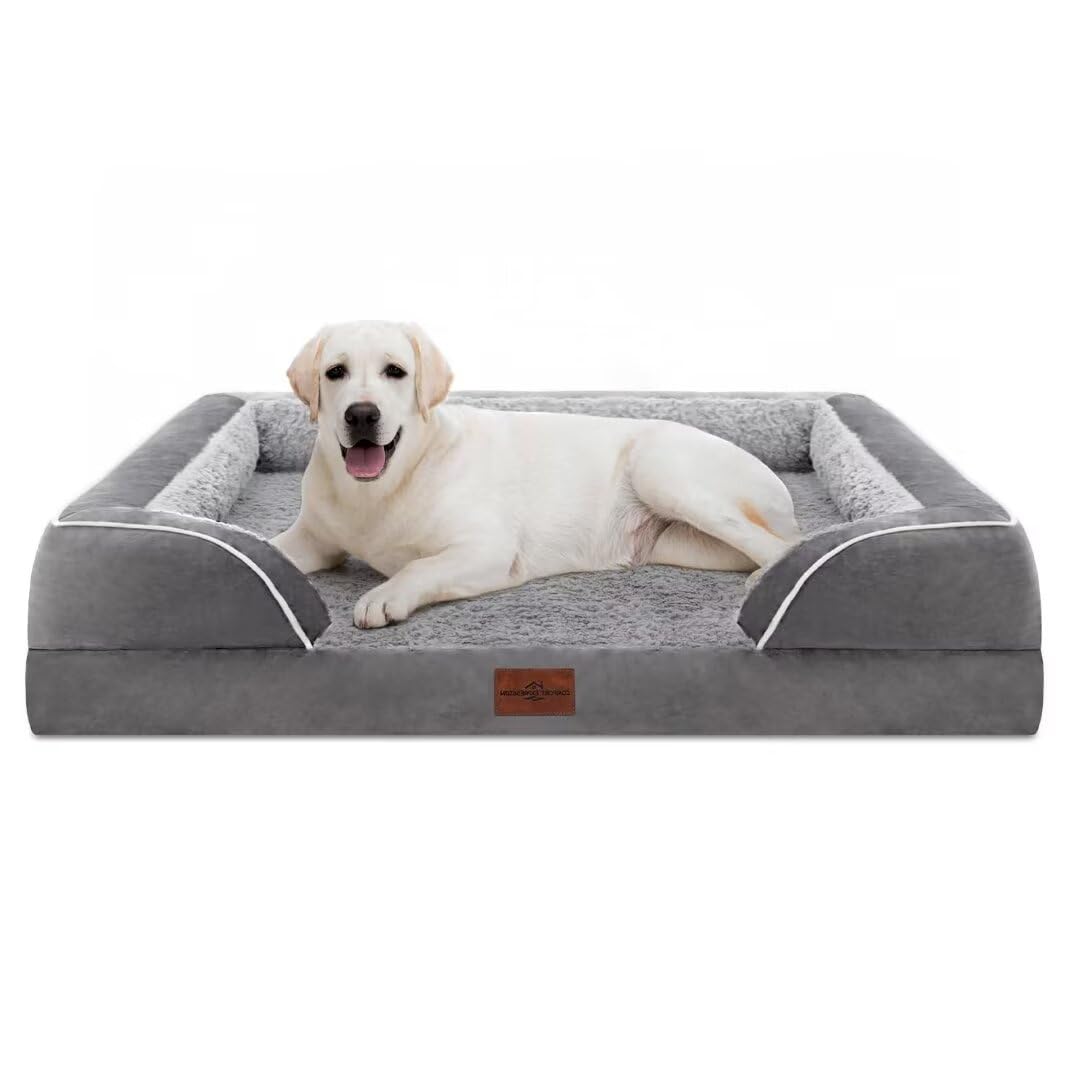 Cama Para Cães Comfort Expression Jumbo Impermeável Ortopédica Cinza