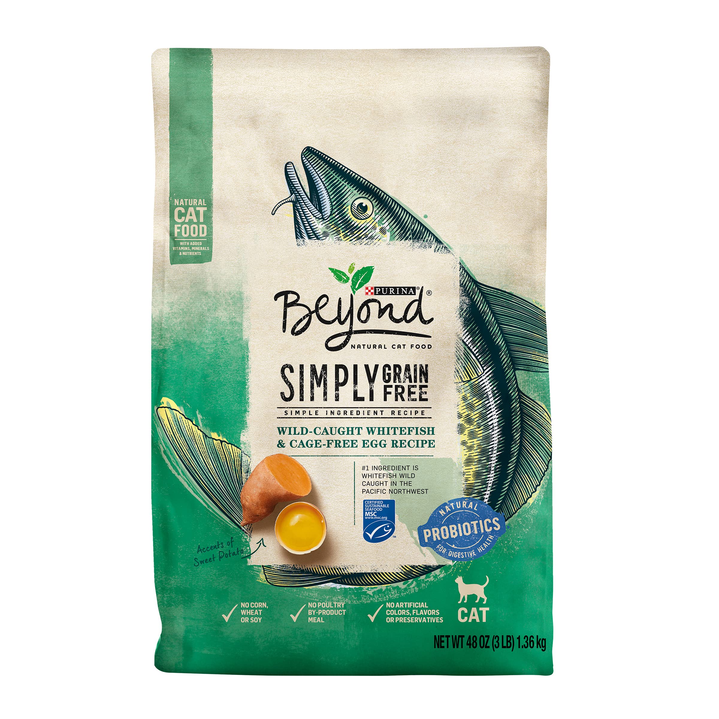 Comida Seca Para Gatos Purina Beyond Whitefish And Egg 1,36 Kg