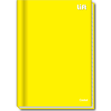 Caderno Brochurão Capa Dura 1 Matéria - 48 Folhas - Lift Amarelo - Credeal Credeal