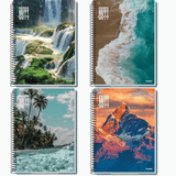 Caderno Espiral Capa Dura 1 Matéria - 80 Folhas - Happy Adventure - Credeal Credeal