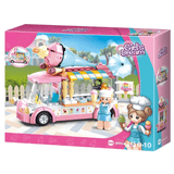 Blocos De Montar Cubic Girl&#39;s Dream - Carrinho De Sorvete - 145 Peças - Multikids Multikids
