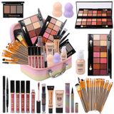 Kit De Maquiagem Karuizi All-in-one Com Paleta De Sombras E Brilho Labial