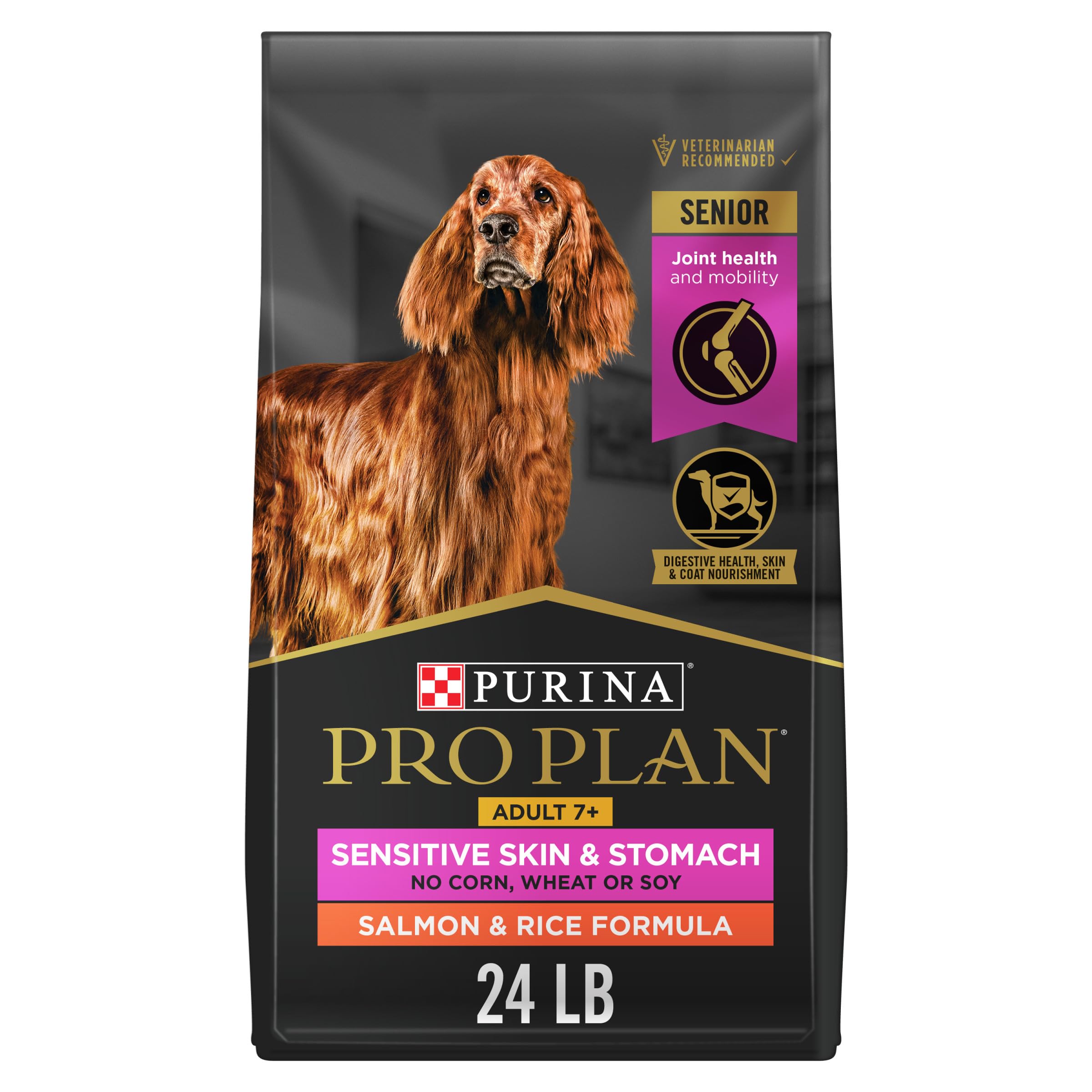 Comida Para Cães Purina Pro Plan Sensitive Skin Stomach Senior 7+ Salmon