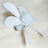 Ventilador Teto Silencioso 6 Aspas 3 Velocidades Lampada Led