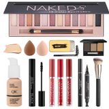 Kit De Maquiagem Nuibo Naked All In One Para Mulheres Com 12 Sombras