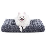Cama De Cachorro Ksiia Lavável De Pelúcia Deluxe Para Cães Grandes De 29 X 21 Polegadas