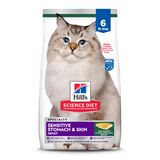Cat Food Hill&#39;s Science Diet Estômago E Pele Sensíveis 2,7 Kg