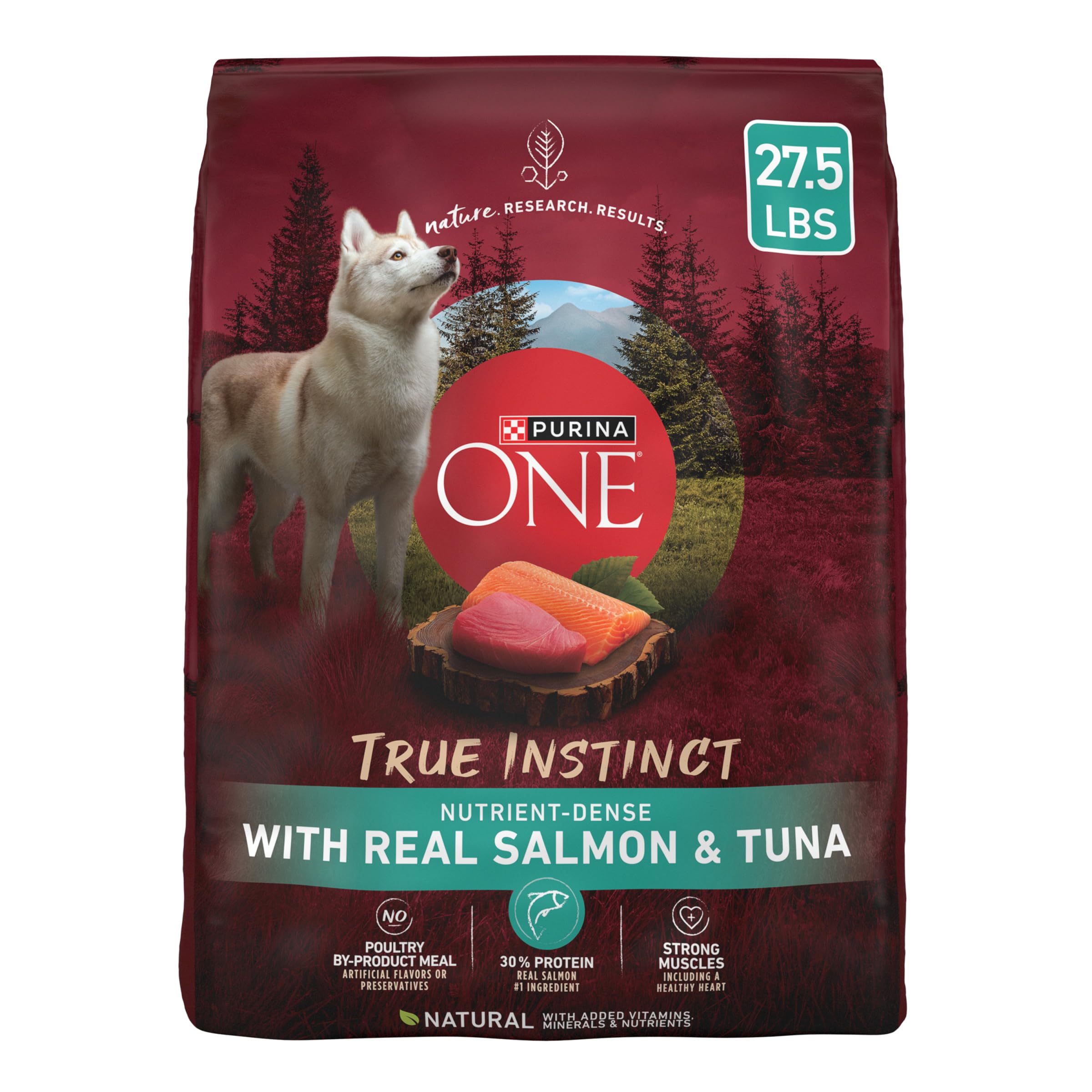 Comida Para Cães Purina One True Instinct Salmão E Atum 12,5 Kg