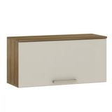 Armario Aéreo 1 Porta Basculante 80cm Isis Luciane Avela/mocca