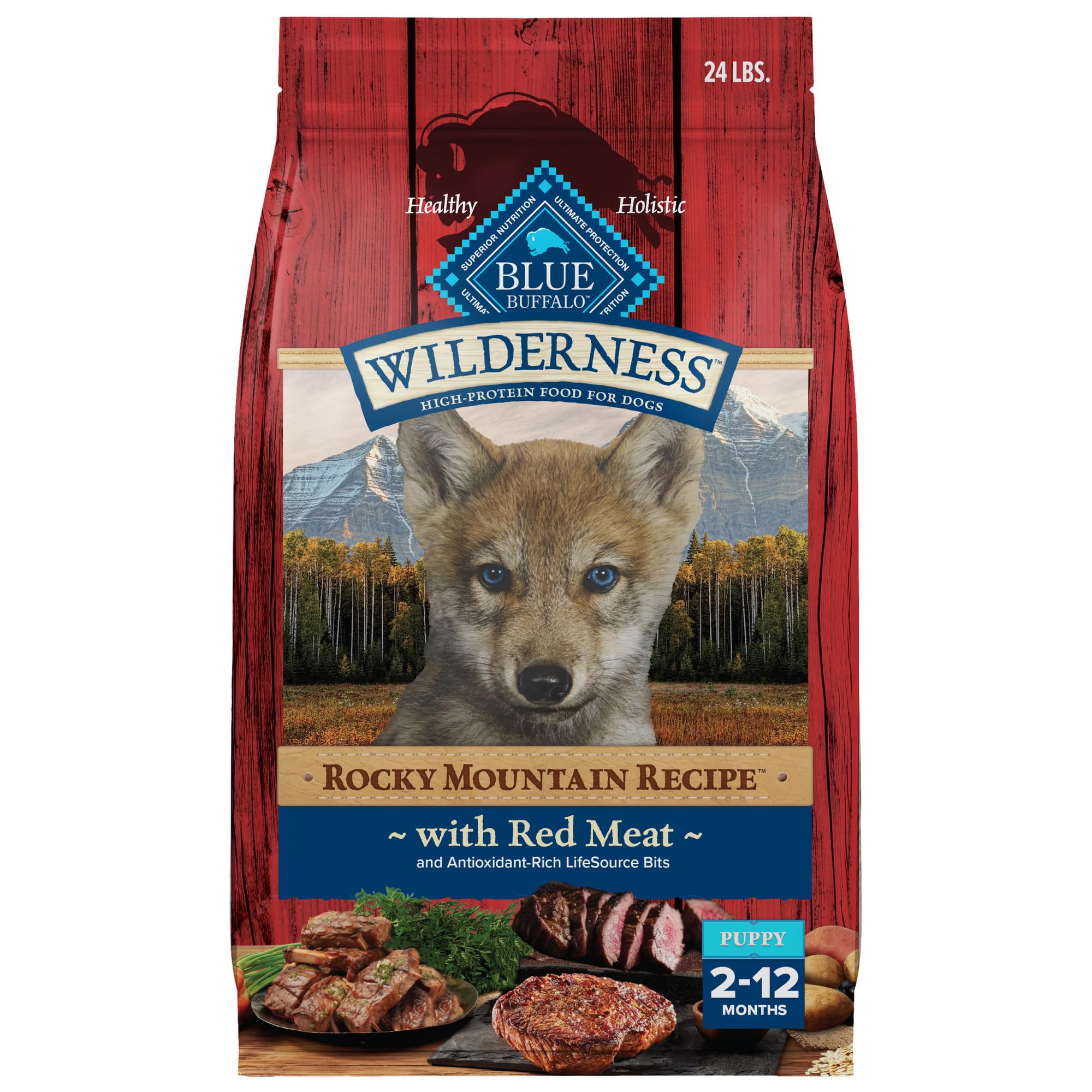 Comida Seca Blue Buffalo Wilderness Rocky Mountain Puppies 2 Kg