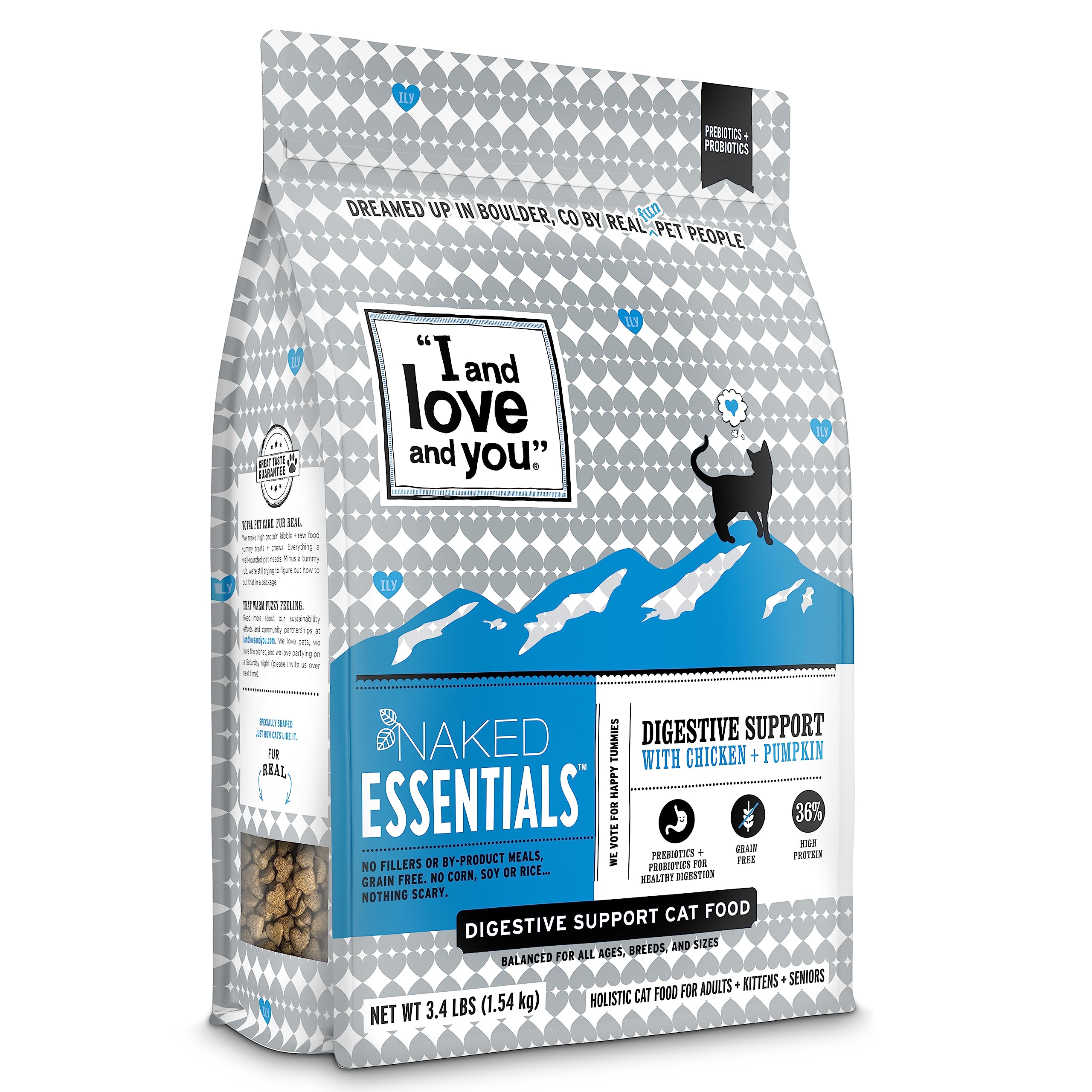 Comida Seca Para Gatos I And Love And You Naked Essentials Chicken 1,5 Kg