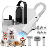 Aspirador De Pó Para Cuidar De Cães Pg10 Com Tesoura Para Animais De Estimação 12.000 Pa
