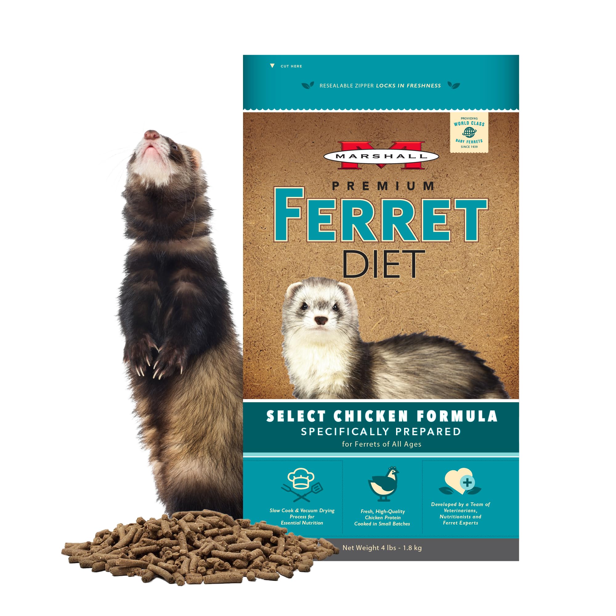 Ferret Food Marshall Pet Products Select Chicken 1,8 Kg