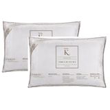 Kit 2 Travesseiros Casa K Toque De Pluma 233 Fios Kacyumara