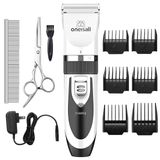 Dog Clipper Oneisall Elétrico Recarregável De Baixo Ruído Branco