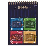 Caderno 1/4 Espiral 80fls Harry Potter Mala Casas Jandaia
