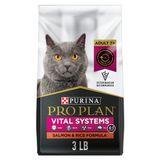 Arroz Com Salmão Cat Food Purina Pro Plan Vital Systems 1,36 Kg