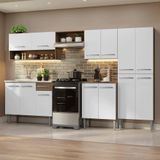 Armário De Cozinha Completa 293cm Rustic/branco Emilly Madesa 09