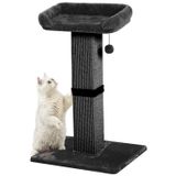 Cat Scratching Post Karolpar 32 De Altura Para Gatos Domésticos Pretos