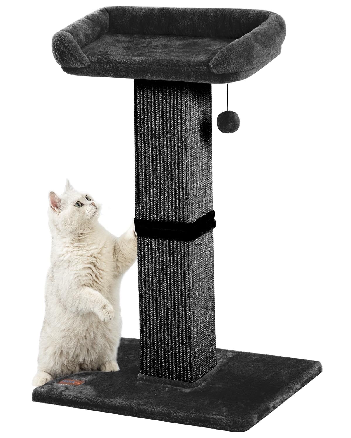 Cat Scratching Post Karolpar 32 De Altura Para Gatos Domésticos Pretos