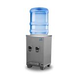 Bebedouro Industrial De Mesa Galão Frisbel 10 Litros 2 Torneiras Geladas Inox Escovado - 220v