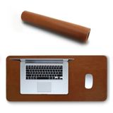 Mousepad Antiderrapante Couro Trabalho 80x30 E Porta Copo