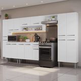 Armário De Cozinha Completa 325cm Branco Emilly Madesa 06