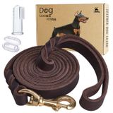 Coleira Para Cães Lwbmg Leather, Couro Genuíno Pesado De 6 Pés
