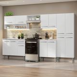Armário De Cozinha Completa 293cm Branco Emilly Madesa 09