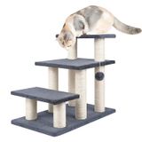 Pet Stairs Socater 3 Steps Para Cães E Gatos De 20 Polegadas Cinza