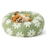 Cama Para Animais De Estimação Le Sure Donut Round Calming Para Cães E Gatos Pequenos